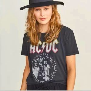Elizabeth & James ACDC Vintage Style Graphic Tee